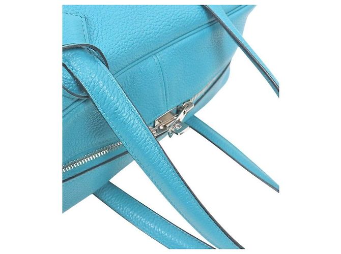Hermès Victoria Shoulder Bag Square Stamp Blau - Ansicht 7