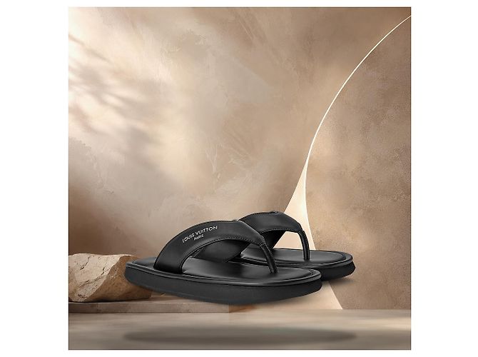 Louis Vuitton Sandali Flip-Flop Neri Nero - vista 2