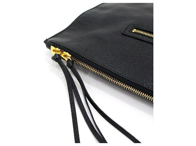 Balenciaga Clutch in pelle nera Classic Edge - vista 8