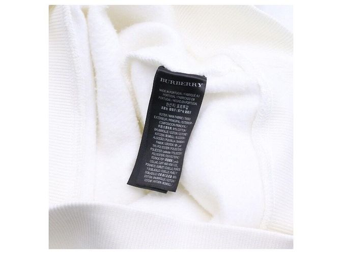 Burberry Bestickter Sweatshirt Classic Old Logo Unisex Rundhals Weiß - Ansicht 6
