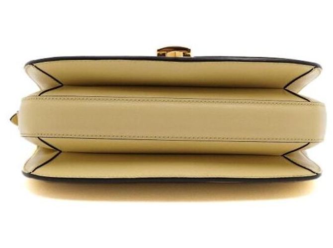 Gucci Borsa a tracolla e crossbody Sylvie in pelle oro da donna D'oro - vista 7