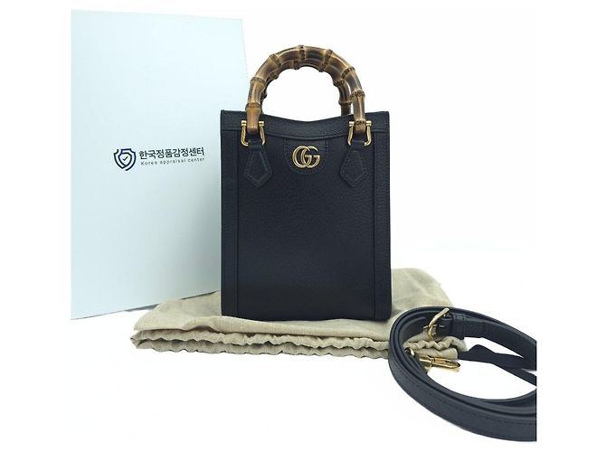 Gucci Mini borsa tote Diana Nera Nero - vista 10
