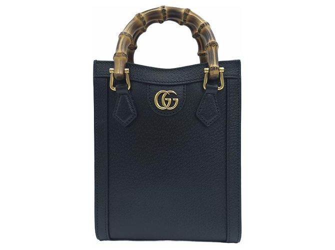 Gucci Mini borsa tote Diana Nera Nero - vista 2