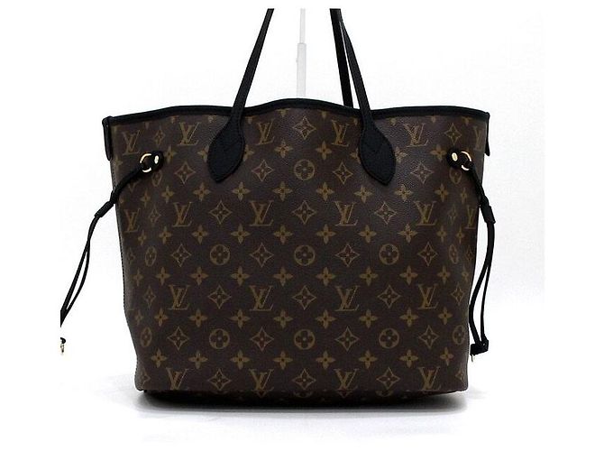 Louis Vuitton Borsa a tracolla Neverfull MM in pelle nera con monogramma Inside Out Nero - vista 2