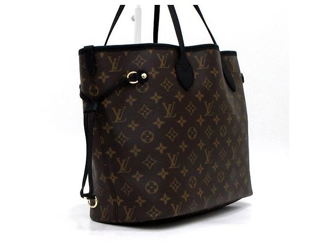 Louis Vuitton Borsa a tracolla Neverfull MM in pelle nera con monogramma Inside Out Nero - vista 4