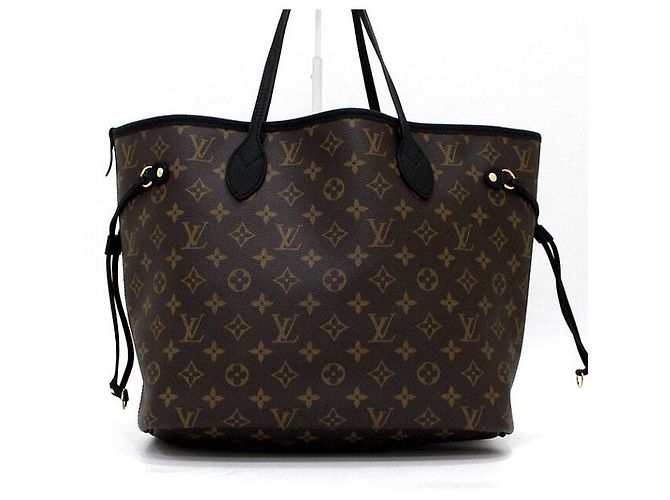 Louis Vuitton Borsa a tracolla Neverfull MM in pelle nera con monogramma Inside Out Nero - vista 5