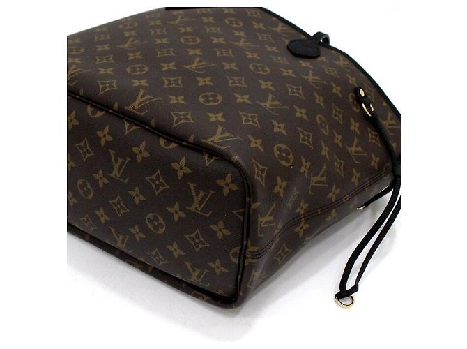 Louis Vuitton Borsa a tracolla Neverfull MM in pelle nera con monogramma Inside Out Nero - vista 8