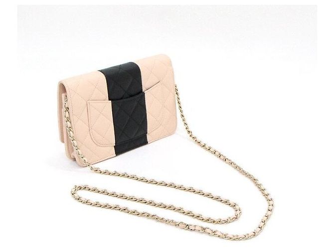 Chanel Borsa a tracolla e borsa crossbody con catena CC dorata Nero - vista 11