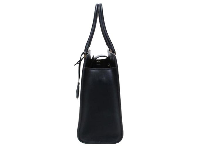 Prada Borsa Tote Quadrata Saffiano Nero - vista 8