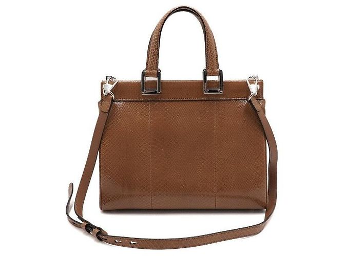 Gucci Braune Python Jumi Small Top Handle Tote Bag und Schultertasche - Ansicht 5