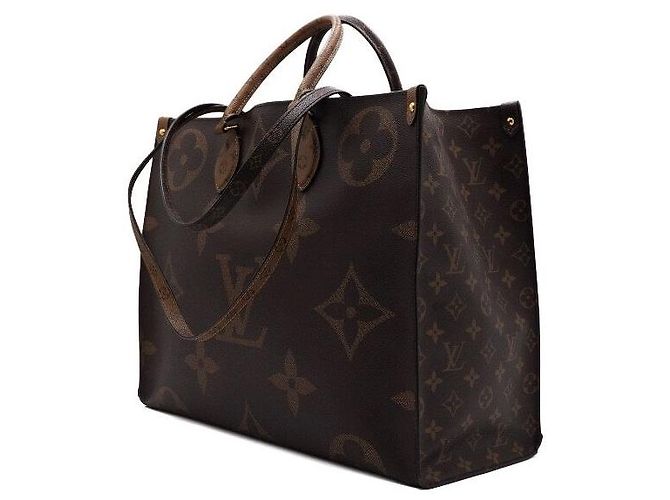 Louis Vuitton Borsa Tote OnTheGo GM Monogram Giant Canvas Nero - vista 2