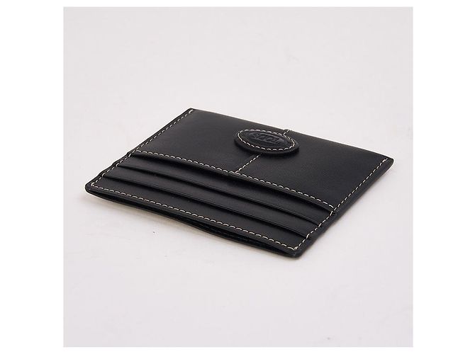 Tod's Leather Cardholder Black - view 3