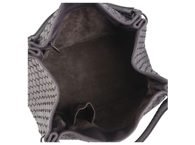 Bottega Veneta Borsa a Spalla Intrecciato Parachute Marrone - vista 7