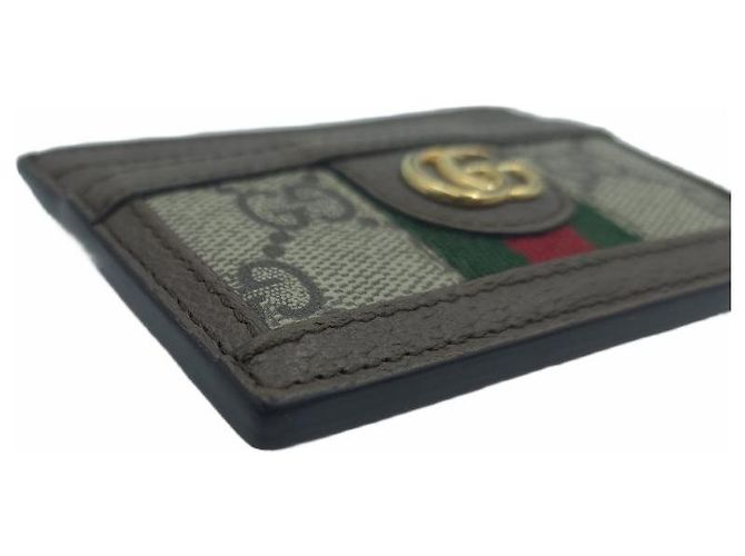 Gucci Ophidia GG Supreme Canvas Kartenetui Braun - Ansicht 3