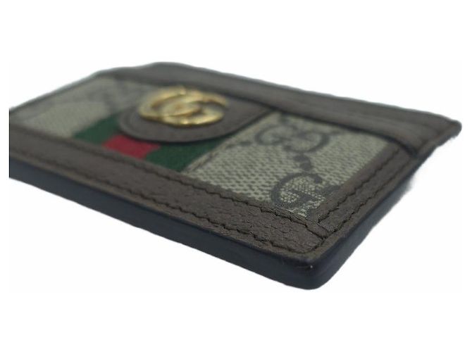 Gucci Ophidia GG Supreme Canvas Kartenetui Braun - Ansicht 4