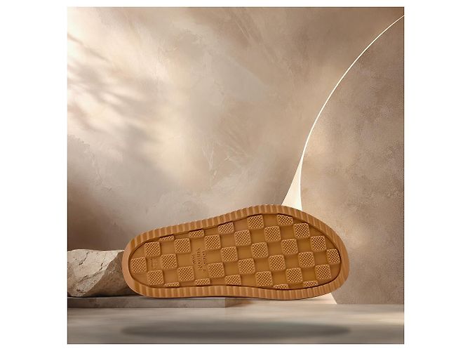 Eva Louis Vuitton Easy Mule Beige Marrone - vista 5