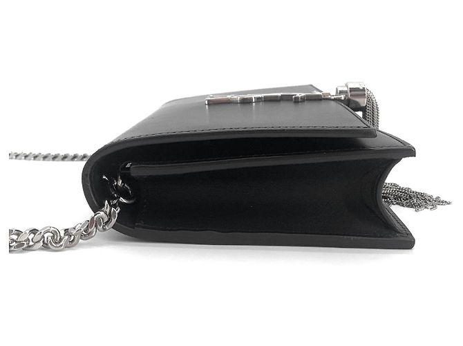Saint Laurent Borsa a tracolla Monogram Kate Tassel Chain Nero - vista 4