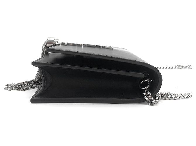 Saint Laurent Borsa a tracolla Monogram Kate Tassel Chain Nero - vista 5