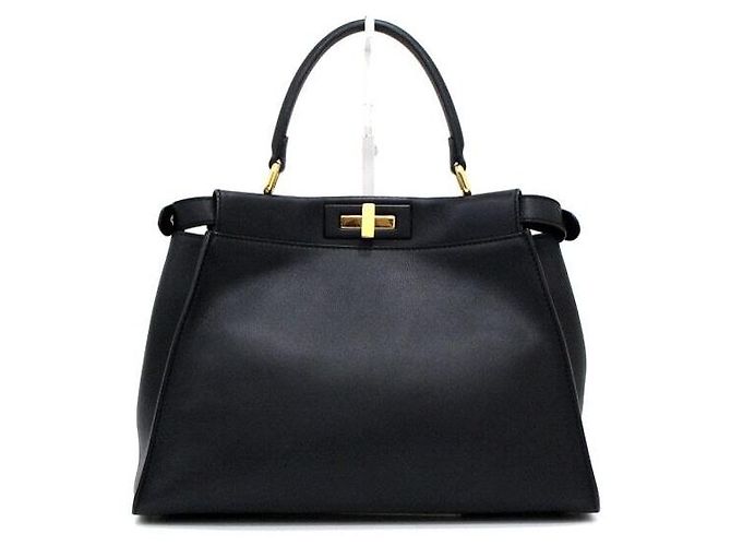 Fendi Bolso Peekaboo Medium Negro - vista 2