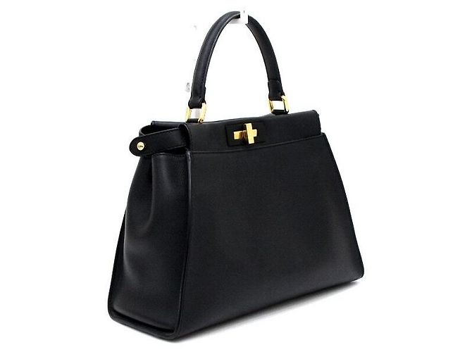 Fendi Bolso Peekaboo Medium Negro - vista 3
