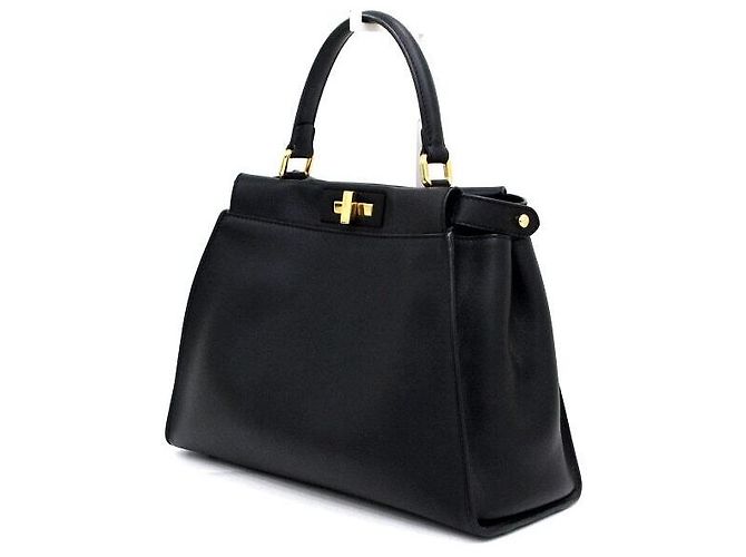 Fendi Bolso Peekaboo Medium Negro - vista 4