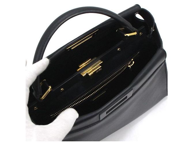 Fendi Bolso Peekaboo Medium Negro - vista 5