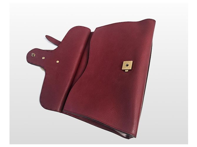 Gucci Piccola borsa a mano e a tracolla in pelle GG Marmont Rosso - vista 3