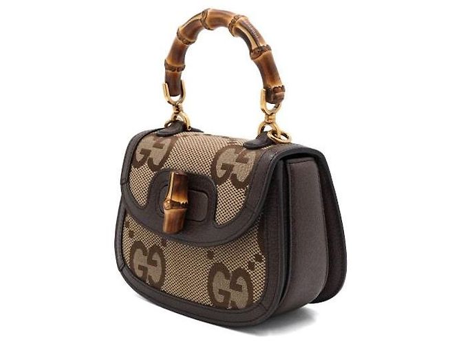 Gucci Mini Jumbo GG Bamboo Top Handle Mini Tote Bag Shoulder Bag - Ansicht 3