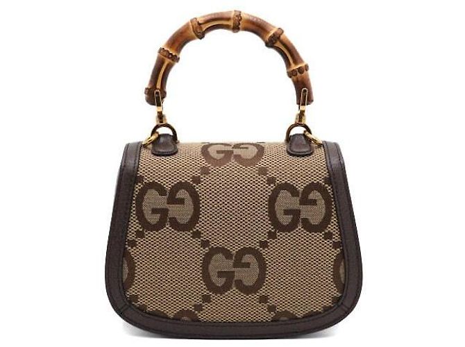 Gucci Mini Jumbo GG Bamboo Top Handle Mini Tote Bag Shoulder Bag - Ansicht 5