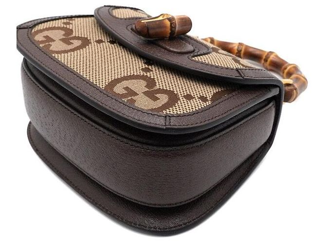 Gucci Mini Jumbo GG Bamboo Top Handle Mini Tote Bag Shoulder Bag - Ansicht 9