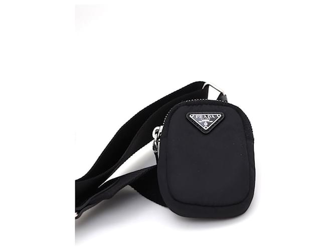 Prada Borsa a Spalla con Catena e Crossbody Nero - vista 9
