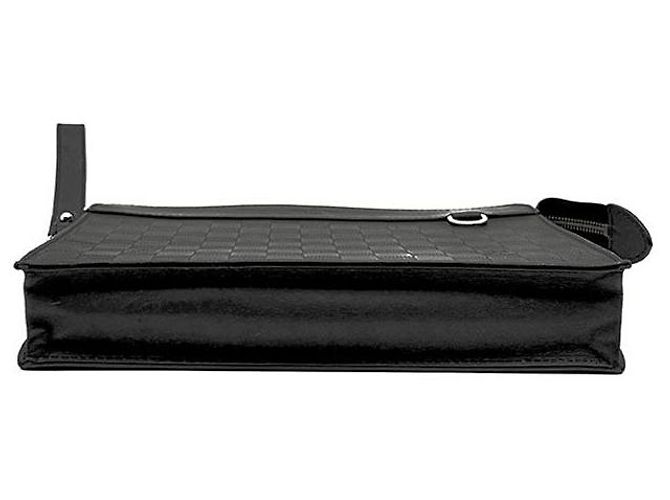 Louis Vuitton Clutch Standing Damier Infini Nero - vista 6