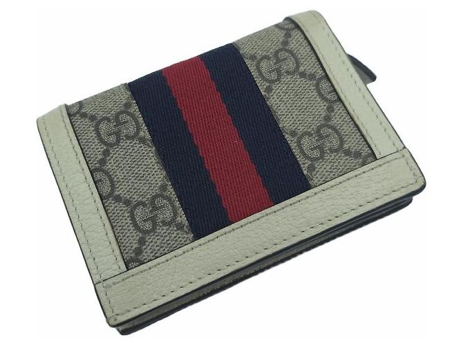 Gucci Tarjetero Ophidia GG Supreme Blanco Marfil - vista 10