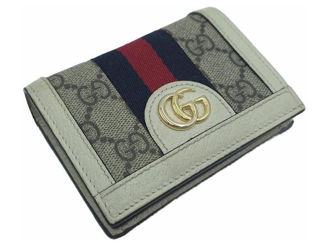 Gucci Tarjetero Ophidia GG Supreme Blanco Marfil - vista 3