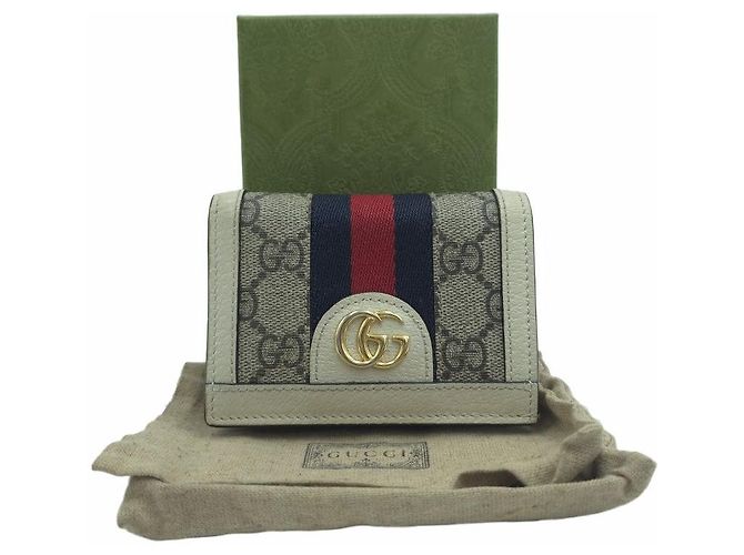 Gucci Tarjetero Ophidia GG Supreme Blanco Marfil - vista 9