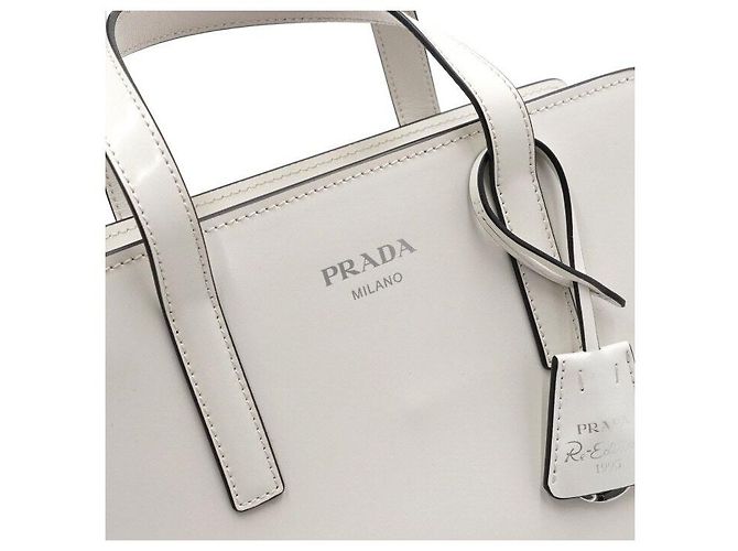 Prada Mini borsa tote spazzolata e borsa a tracolla Re-Edition - vista 10