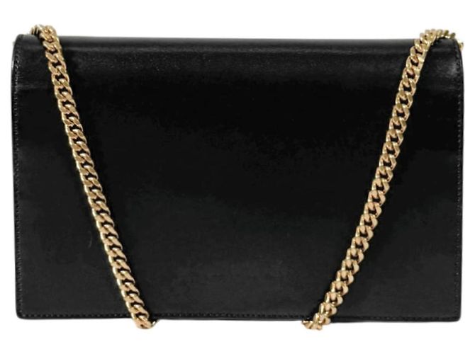 Saint Laurent Borsa a tracolla WOC Monogram Kate Chain Tassel Nera Nero - vista 6