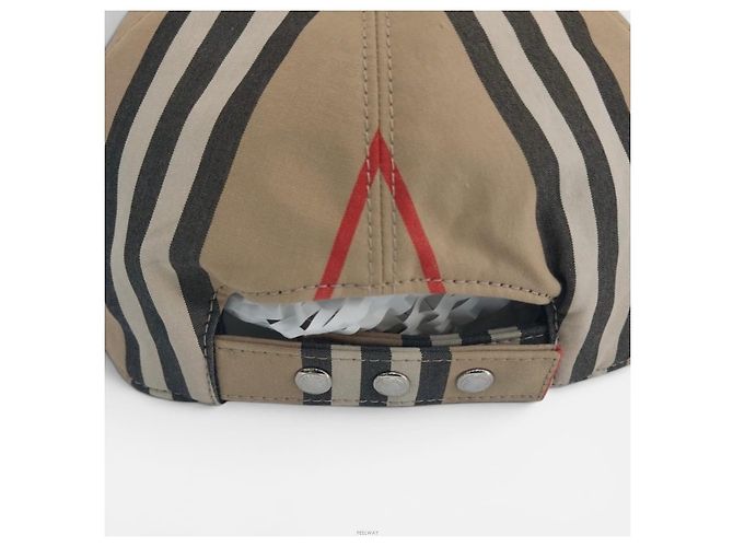 Burberry Cappellino da baseball TB con motivo monogramma e strisce iconiche Marrone - vista 4