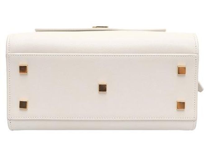 Saint Laurent Borsa Tote Uptown Small e Borsa a Spalla Bianco - vista 18