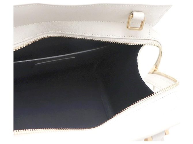 Saint Laurent Borsa Tote Uptown Small e Borsa a Spalla Bianco - vista 20