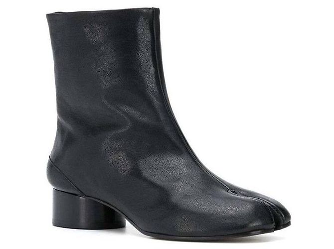 Maison Martin Margiela Botines Tabi Negro - vista 5