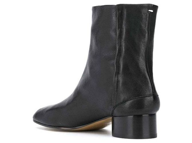 Maison Martin Margiela Botines Tabi Negro - vista 6