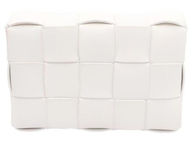 Bottega Veneta Borsa a Spalla e Borsa a Tracolla Intrecciato Cassette Bianco - vista 12