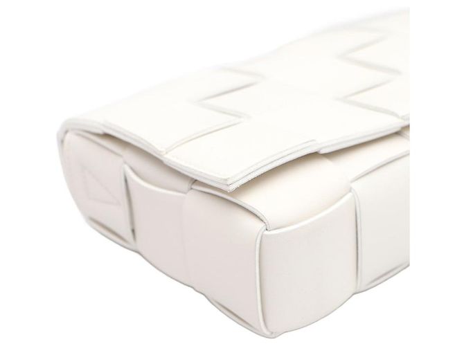 Bottega Veneta Borsa a Spalla e Borsa a Tracolla Intrecciato Cassette Bianco - vista 14