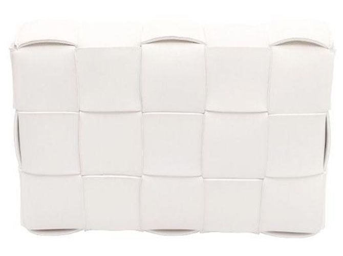 Bottega Veneta Borsa a Spalla e Borsa a Tracolla Intrecciato Cassette Bianco - vista 3