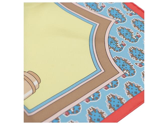 Hermès Seidenschal Le Roue de Payton Square Mehrfarben - Ansicht 17