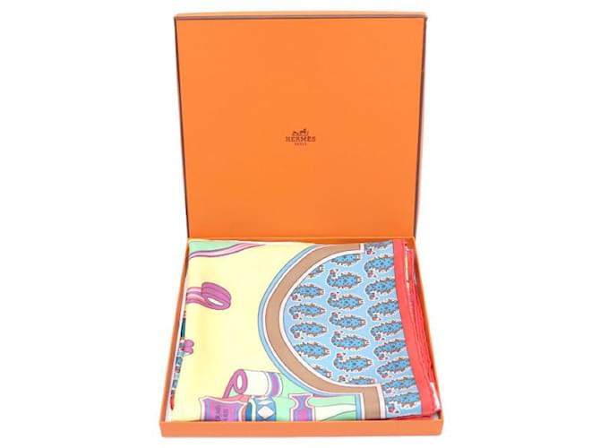 Hermès Seidenschal Le Roue de Payton Square Mehrfarben - Ansicht 18