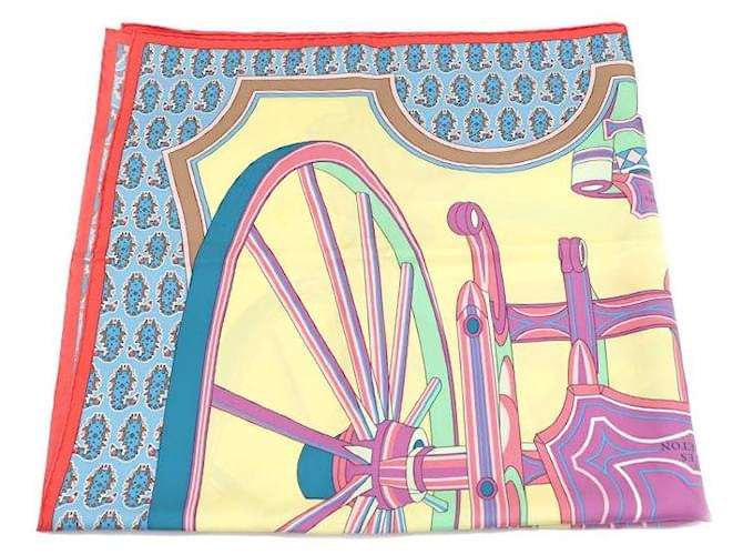 Hermès Seidenschal Le Roue de Payton Square Mehrfarben - Ansicht 3