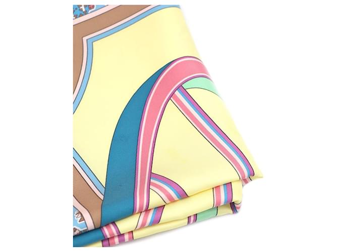 Hermès Seidenschal Le Roue de Payton Square Mehrfarben - Ansicht 6