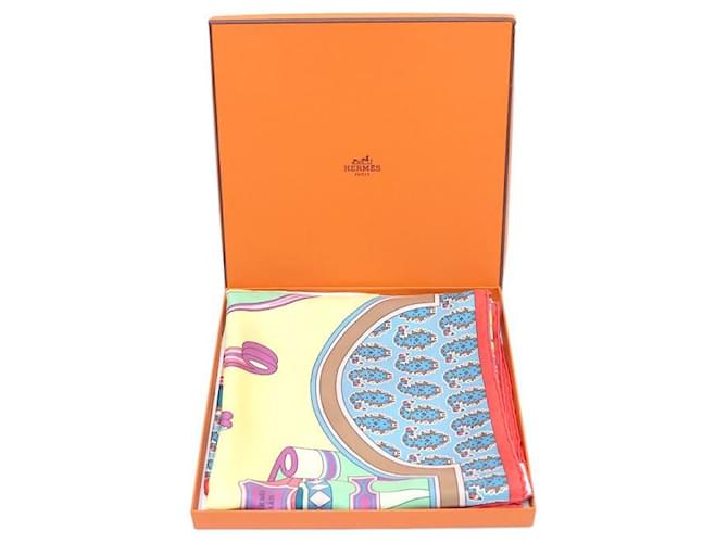 Hermès Seidenschal Le Roue de Payton Square Mehrfarben - Ansicht 9